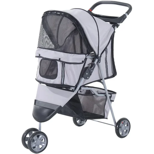 "Hundewagen Hundebuggy Grau image"