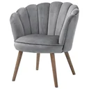 Esszimmerstuhl Küchenstuhl Sessel mit Rückenlehne Wohnzimmerstuhl Polyester Gummiholz Dunkelgrau 66 x 72 x 79 cm