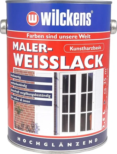 "Maler-Weißlack Weiß, 2500 ml image"