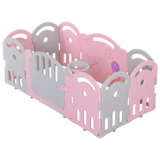 "Baby Laufgitter mit Ballkorb und 3 Zahnräder image"