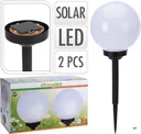 2x Nampook Solar-Gartenlampe 2er-Set - 20cm - Auf Solarenergie