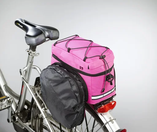 "Fahrrad Gepäckträgertasche - multifunktionell, Pink image"