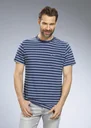 T-Shirt used look, Farbe blau gestreift, Gr.L