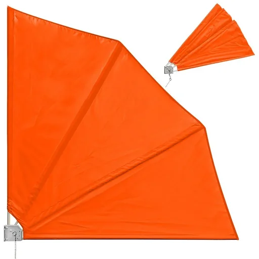 "Balkonmarkise orange 140x140cm faltbar image"