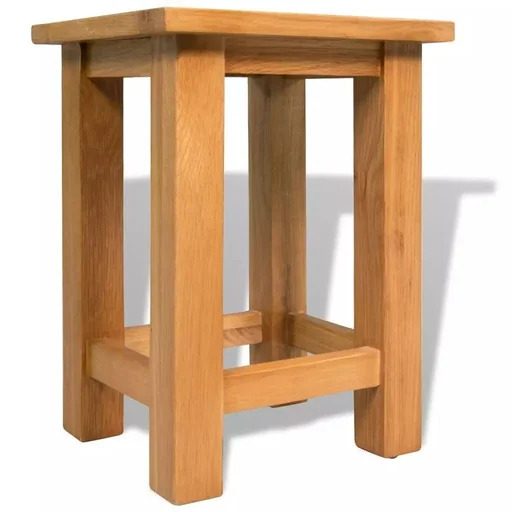 "Beistelltisch 27x24x37 cm Eiche massiv image"