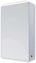 Spiegelschrank Bad mit Beleuchtung, "Mirage" - 50 x 70 cm - Lichtfarbe neutralweiß - Aluminiumkorpus