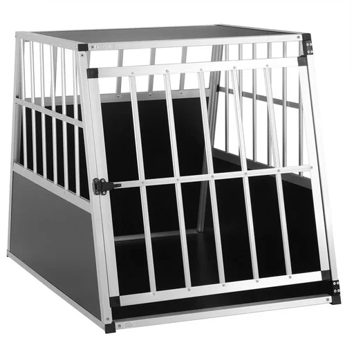 Hundetransportbox L 90x66x72cm Aluminium