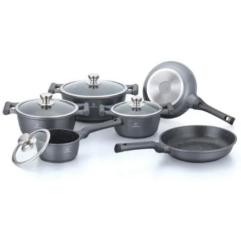 "Herenthal - Komplettes 10-teiliges Kochgeschirr-Set - Silber image"