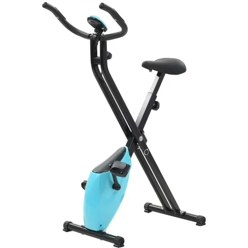 "Magnetischer Heimtrainer X-bike mit Herzfrequenzmesser schwarz und blau image"