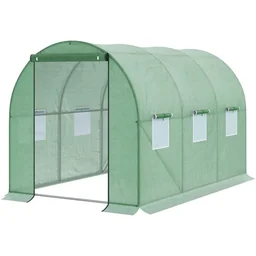 Foliengewächshaus begehbares Gewächshaus 3 x 2 m Polytunnel Folientunnel Treibha