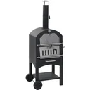 Holzkohle-Pizzaofen mit Terrakotta-Pizzastein