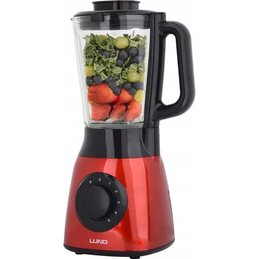 "Leistungsstarker Mixer rot - 600W - 5 Geschwindigkeiten - 1,5L image"