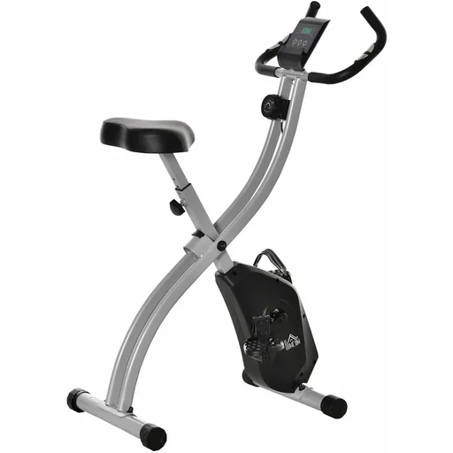 "Heimtrainer X-Bike Fahrradtrainer mit 8 stufig einstellbarem Magnetwiderstand faltbares Fitnessfahrrad höhenverstellbar image"