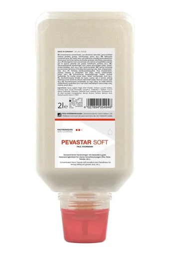 "Handreiniger Pevastar SOFT, 2 l Softflasche mit natürlichen Reibemitteln aus Walnussschalenmehl image"