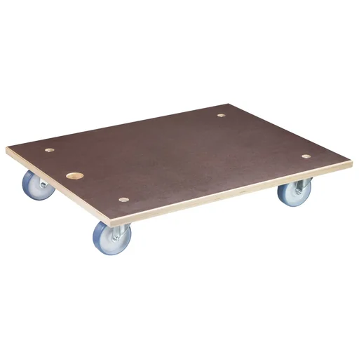 "Transporthilfe MM 1147, 78 x 59 x 15 cm, softe Rollen Ø 100 mm, Rollenlager, Platte Maxigrip FSC®, Tragkraft 500 kg image"