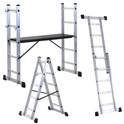 3 in 1 Aluminium-Arbeitsgerüst und Multifunktionsleiter