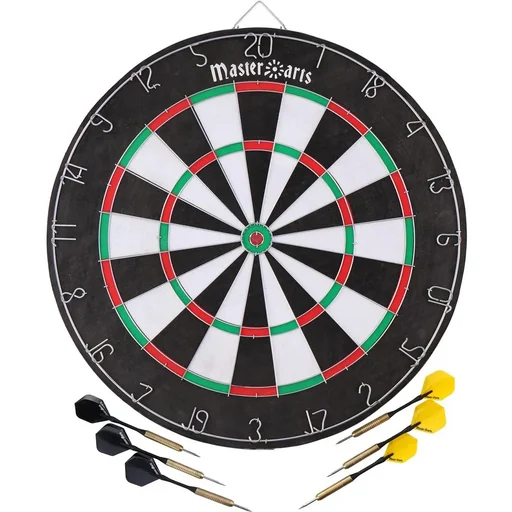 "Masterdarts Dartboard Starter Set - inklusive Darts und Anzeigetafel - 5,8 x 45,8 x 37cm image"