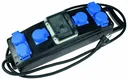 Vollgummi-Steckdosenleiste S1+ H07RN-F 3G2,5, 2m, 230V, 6 Schutzkontaktsteckdosen 230V, 16A, mit Absicherung