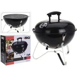 Round tabletop BBQ grill for camping, grill surface Ø34 cm