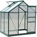 Gewächshaus mit Dachluke - Polycarbonatgehäuse - 183 x 122 x 213 cm