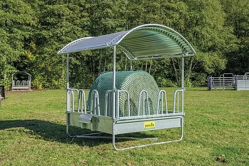 "Compact Viereckraufe mit Palisadenfressgitter und Trog image"