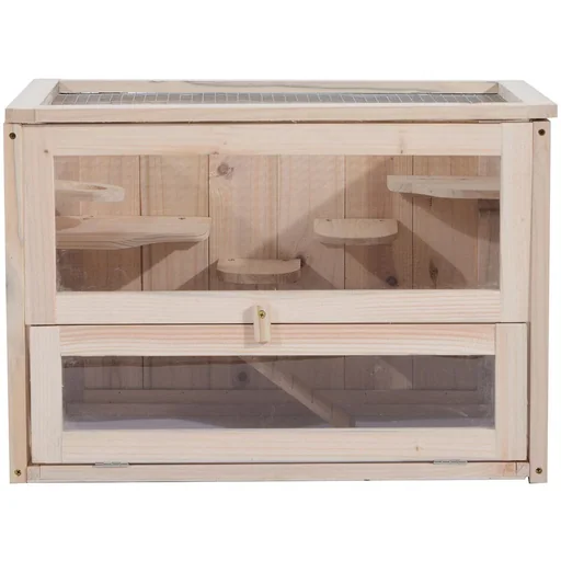 "Hamsterkäfig Mäusekäfig Nagerkäfig Holz 60 x 35 x 42cm image"