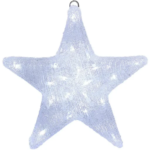 "LED-Acryl-Weihnachtsstern | Hellweiß | 30 x 5 x 30 cm | Für den Innen- und Außenbereich image"