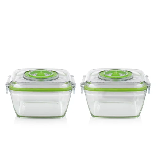 Glas-Vakuumbehälter mit 2 x 700 ml