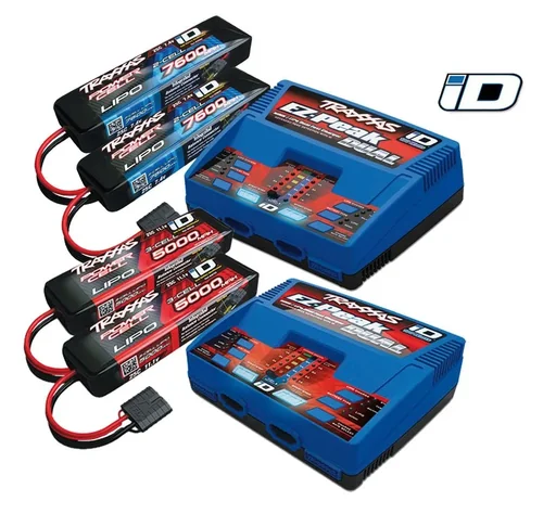 "DUAL EZ-Peak Plus-Lader 2972G + 2x 2S Lipo 7600mAh 2869X TRAXXAS EU-Version / Ergänzungs-Paket Version 2018 image"