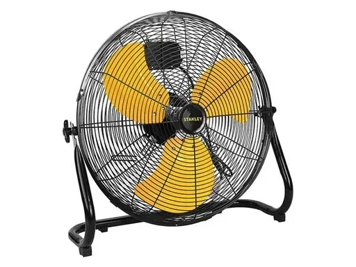 "Bodenventilator Stahl Ø 51 cm Schwarz/Gelb image"