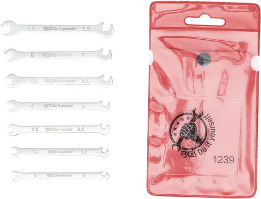 "Doppel-Maulschlüssel-Set, Mini, 7-teilig image"