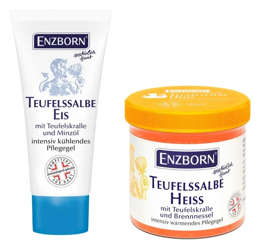 "Set Teufelssalbe HEISS, 200 ml + Teufelssalbe EIS, 10 ml image"