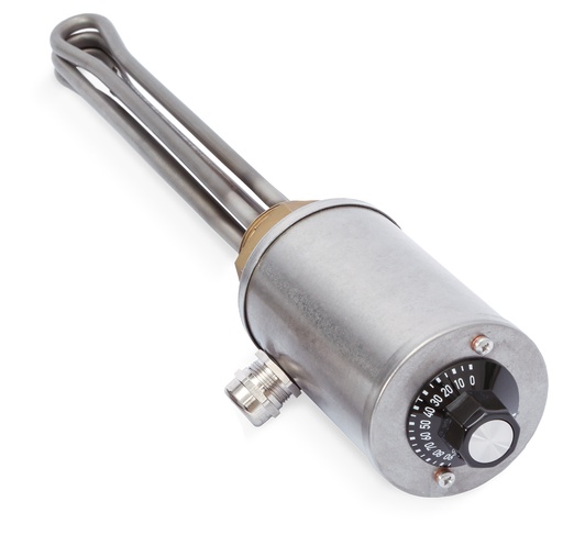 "Einschraubheizkörper G1 1/2, Messing / V4A, Regler 0-95°C, 4.5kW, ET 650mm image"