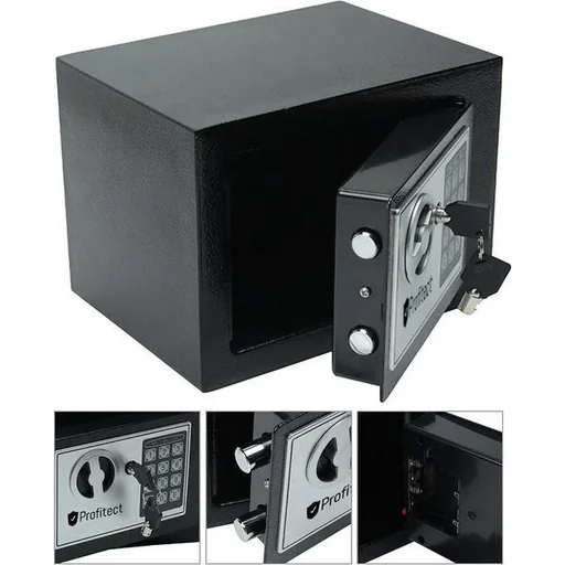 "Elektronischer Safe - 31x20x20 cm - Schwarz image"