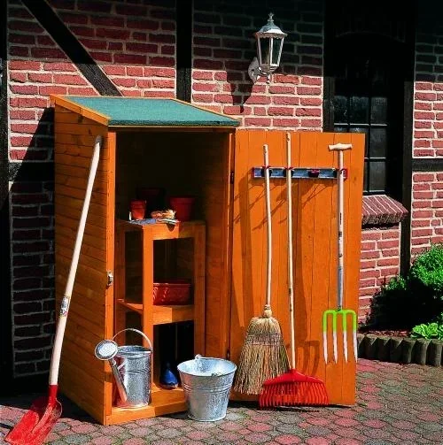 "Geräteschrank klein honigbraun image"