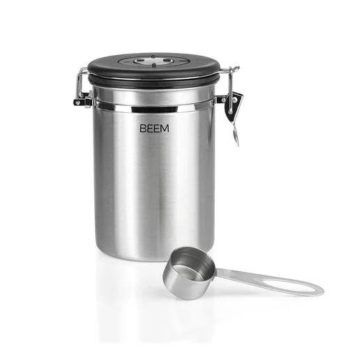 Kaffeedose aus Edelstahl