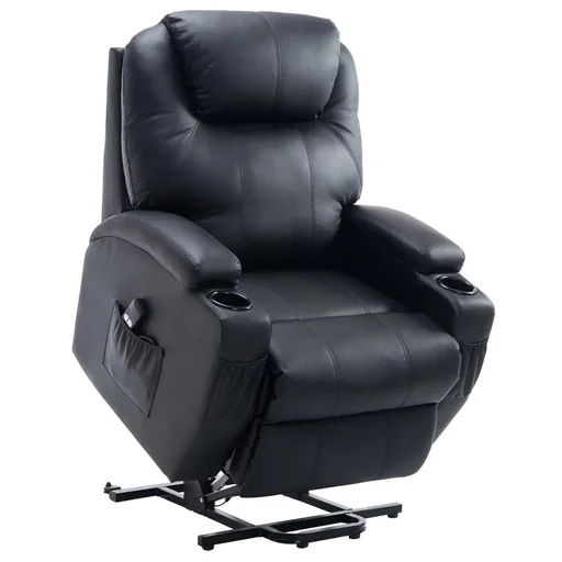 "Aufstehsessel Fernsehsessel mit Aufbewahrungstasche Massagesessel mit Aufstehhilfe Relaxsessel verstellbarer Winkel Fern image"