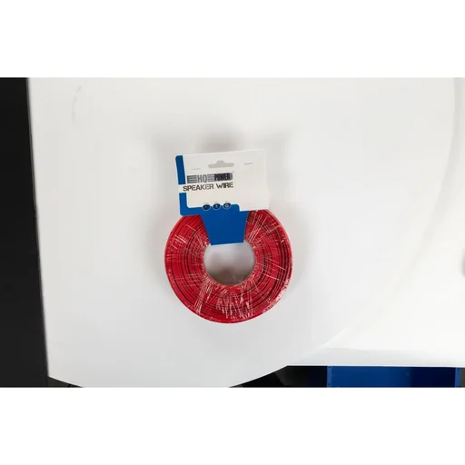 "Lautsprecherkabel 2x0.50mm², 100 Meter, rot schwarz, Spule, reines OFC-Kupfer, flexibler Audio-Draht für Lautsprecherverbindung, Studio-Sound-Verkabelung, sauberes Signal für Heiminstallation image"