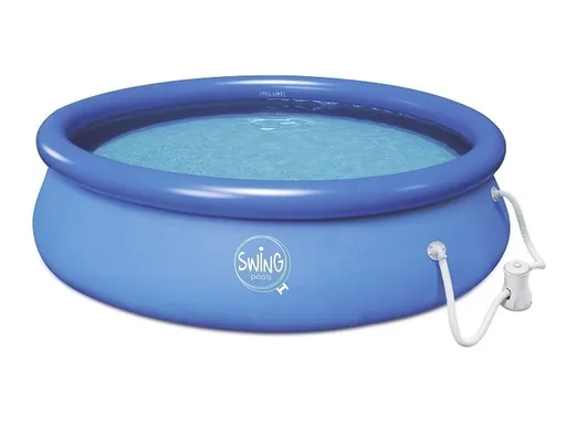 "Quick Up Pool - Set „Swing Pool“, mit Filterpumpe, rund, Blau, Ø 3,66 x 0,76 m image"