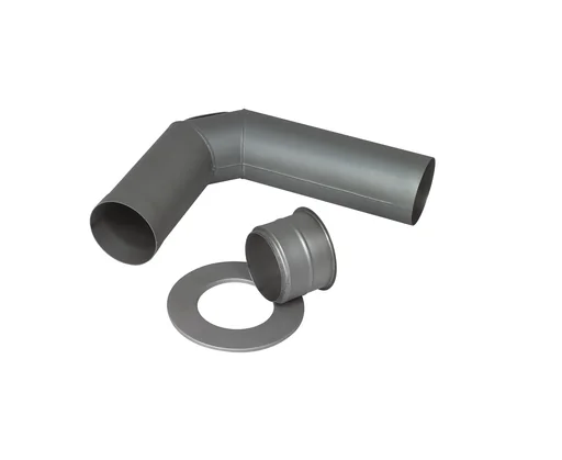 "Kaminrohr-Anschluss Set 150 mm Standard titan image"