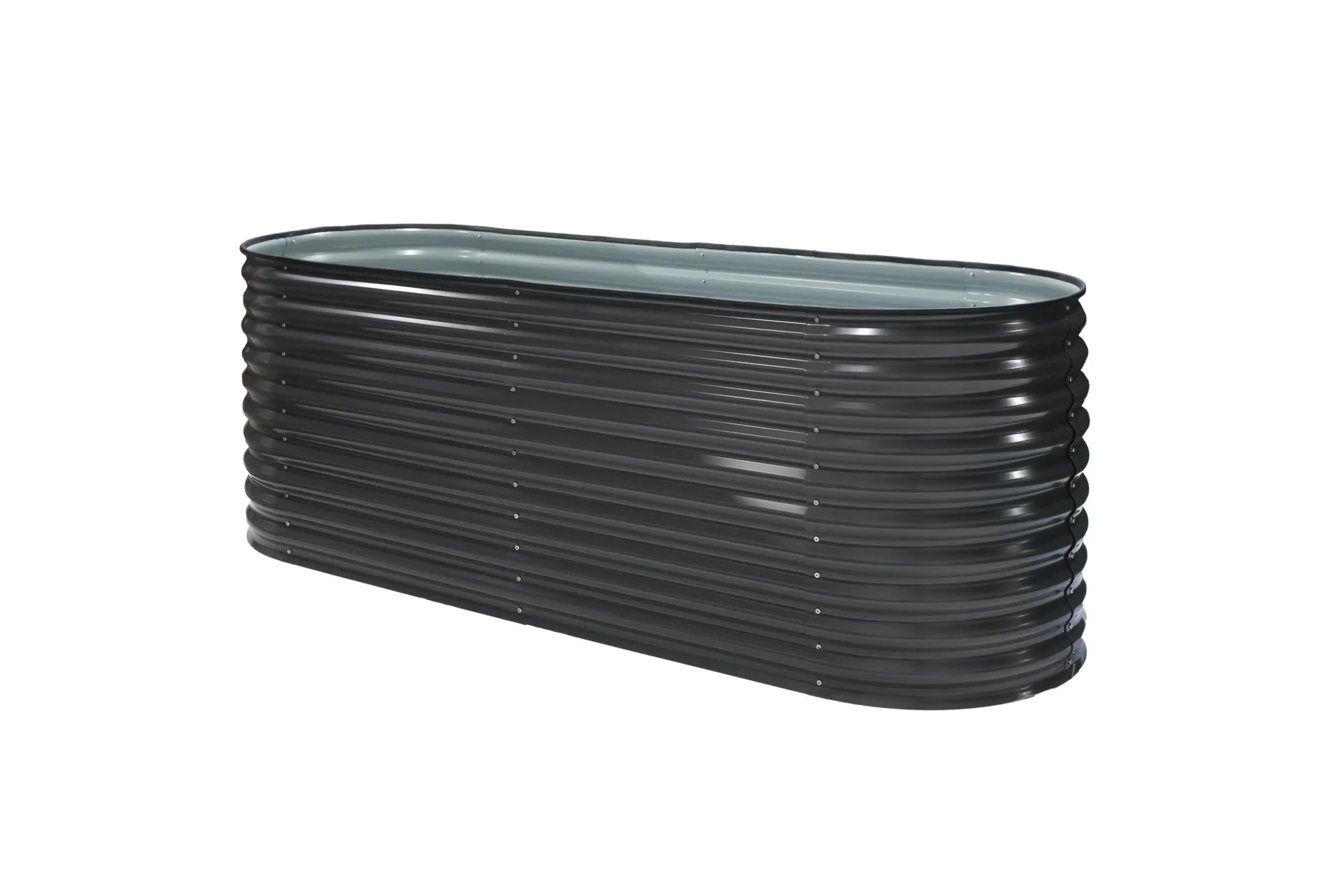 "Westmann Hochbeet Grow Faster, 240×80×82 cm, Anthrazit – Metall aus verzinktem Wellblech image"