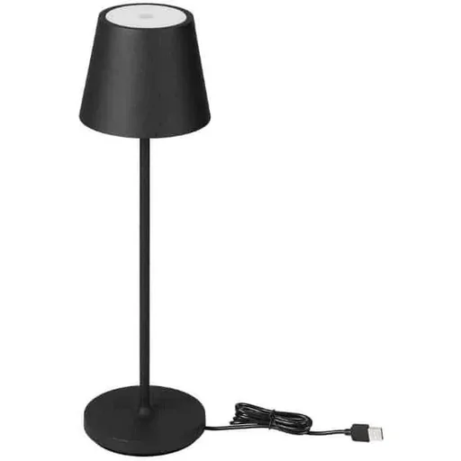 "VT-7522 Tischleuchte - 3000K - Dimmbar über Touch - Wiederaufladbar - Schwarz- IP54 image"