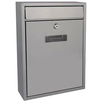 "Briefkasten Ibiza Silber - 260x80x360 mm image"