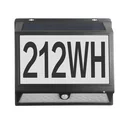 LED Solar Hausnummer- und Wandlicht mit Bewegungsmelder