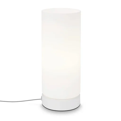 "PAIPA Tischleuchte, weiß, opal-Glas, Kabelschalter, E14 Fassung image"