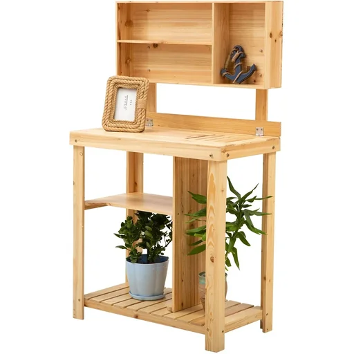 "Gärtnertisch mit Ablage natur image"