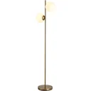 Stehlampe mit 2 Lampenschirmen