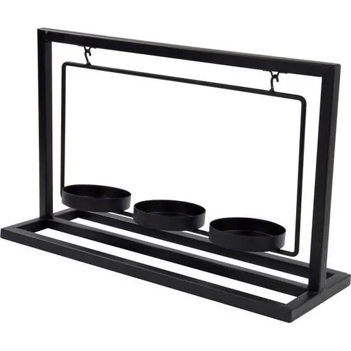 "Kerzenständer - Metall - schwarz - 3 Kerzen image"