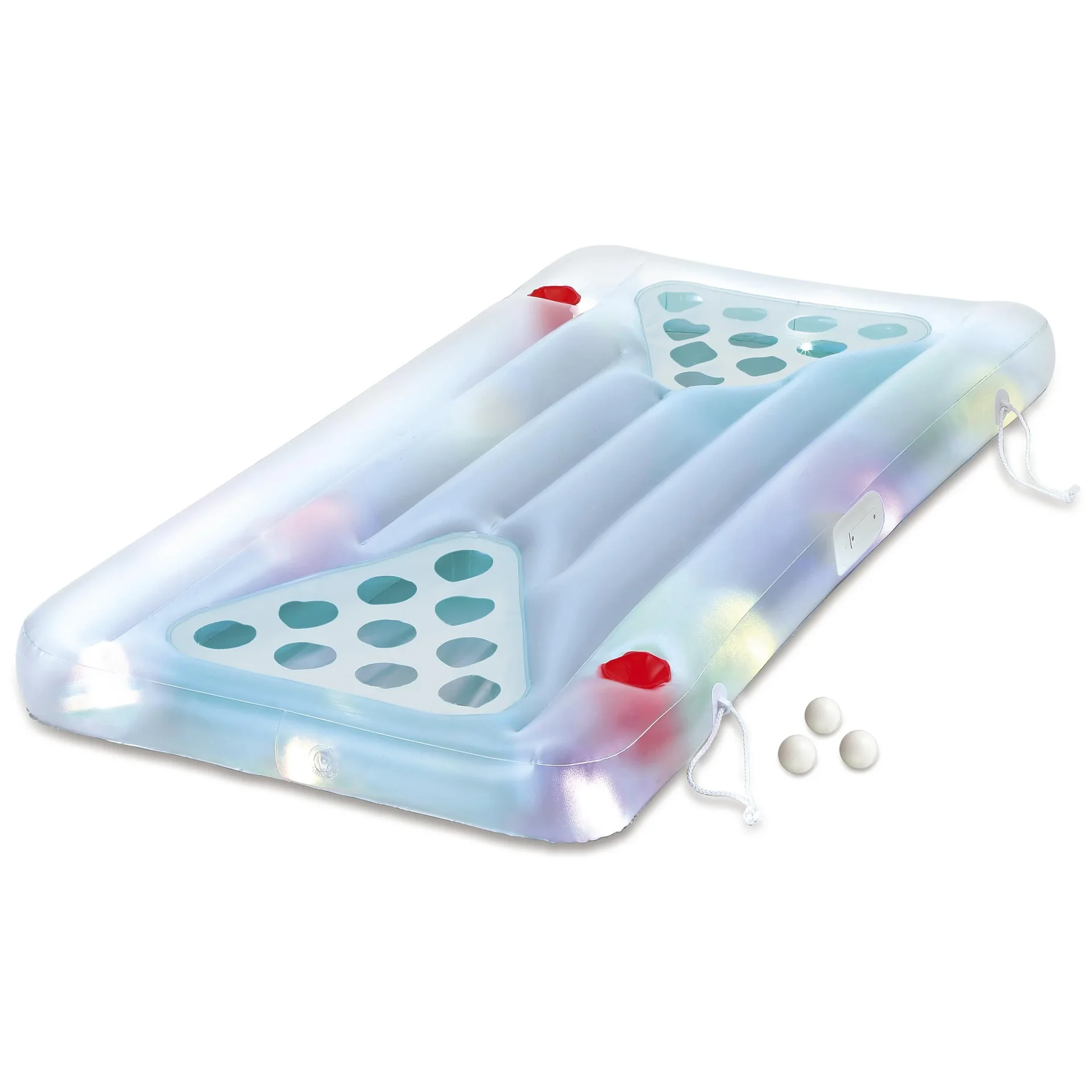 Summer Waves Bierpong Bierpong Spiel Set mit Bällen 160x84x19 cm Blau
