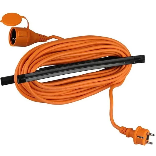"VT-3002-15 Verlängerungskabel mit Schutzhülle - 15 Meter - orange image"
